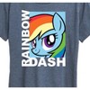 Women's - My Little Pony - Character Block Rainbow Dash Short Sleeve Graphic T-Shirt - 2 of 4