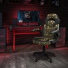 Emma and Oliver Gaming Bundle-Red Desk, Cup Holder, Headphone Hook and Camouflage Chair - 2 of 4