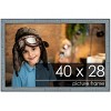 PosterPalooza | Textured Blue Picture Frame - UV Acrylic, Backing Board, Hanging Hardware Included - 2 of 4