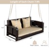 Karl Home 2-Person Wicker Outdoor Porch Swing - 4 of 4