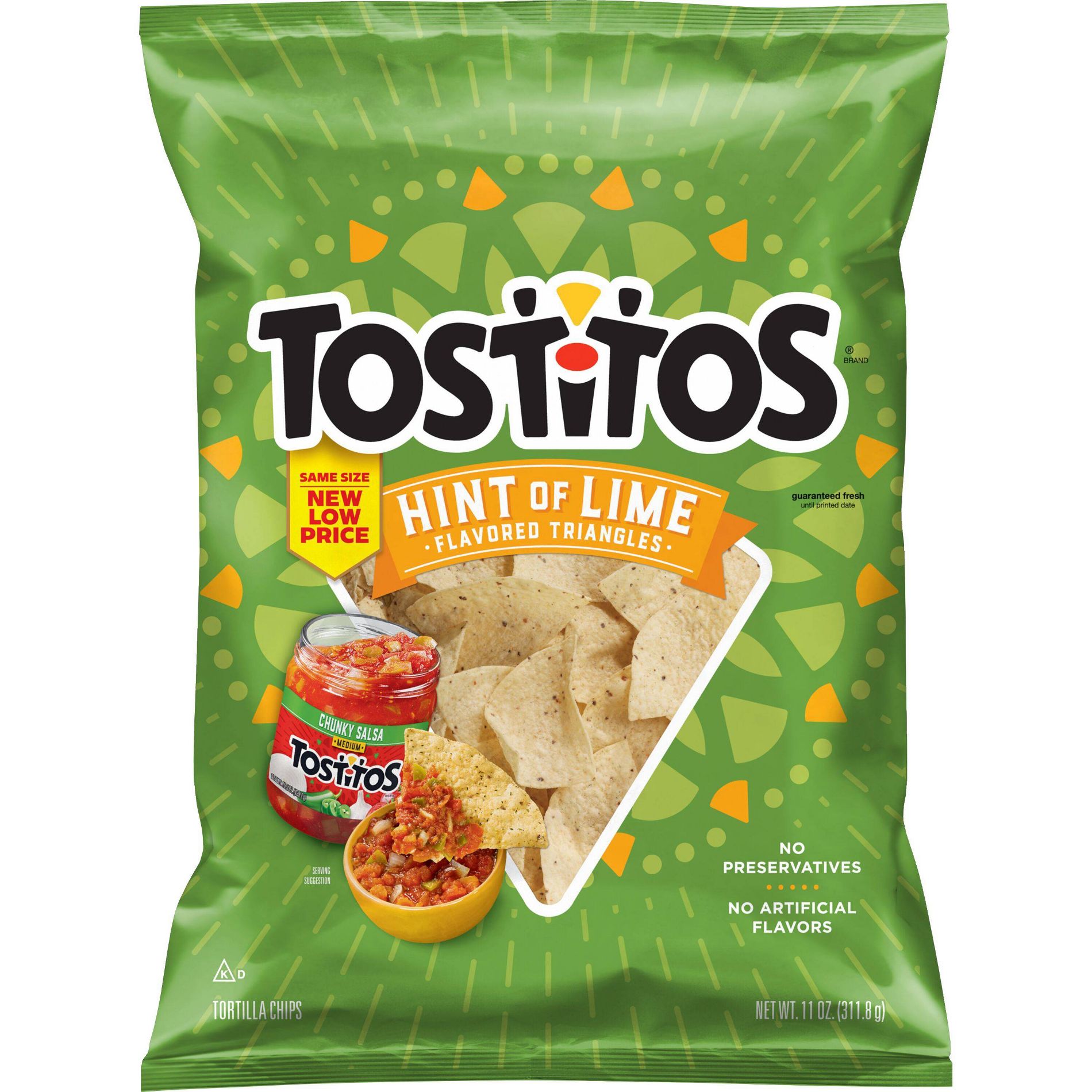 Tostitos Hint Of Lime Tortilla Chips - 11oz