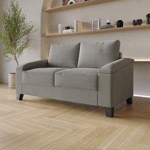 ChaletPosh Linen Love Seat - 1 of 4