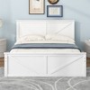 NicBex Queen Size Platform Bed 80.9" L Modern Pine Bed Frame with Headboard and 4 Drawers for Bedroom, Guest Room, No Box Spring Required, White - 2 of 4