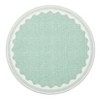 Modern Washable Area Rug for Living Room, Bordered Print Floor Rug with Non Slip Backing, Low Pile Stain Resistant Indoor Carpet for Bedroom - 2 of 4