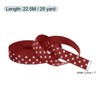 Unique Bargains Polyester Washable Soft Grosgrain Ribbons for DIY Crafts Gift - 2 of 4