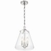 Crystorama Lighting Voss 3 - Light Chandelier in  Polished Nickel - 3 of 4