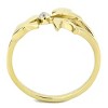 Slickblue Designer Gold Ring, 3 Birds at Center CZ, Stainless Steel Jewelry for Women, Sizes 6-10 - 4 of 4