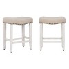 WestinTrends Upholstered Saddle Seat Bar Stool - 3 of 4