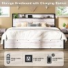 AMERLIFE Lift Up Storage Bed Frame with Lifting Storage & Charging Station - 3 of 4