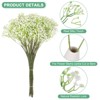 Unique Bargains Artificial Baby's Breath Faux Gypsophila Plastic Bouquets Real Touch Flowers 22.8" - 2 of 4