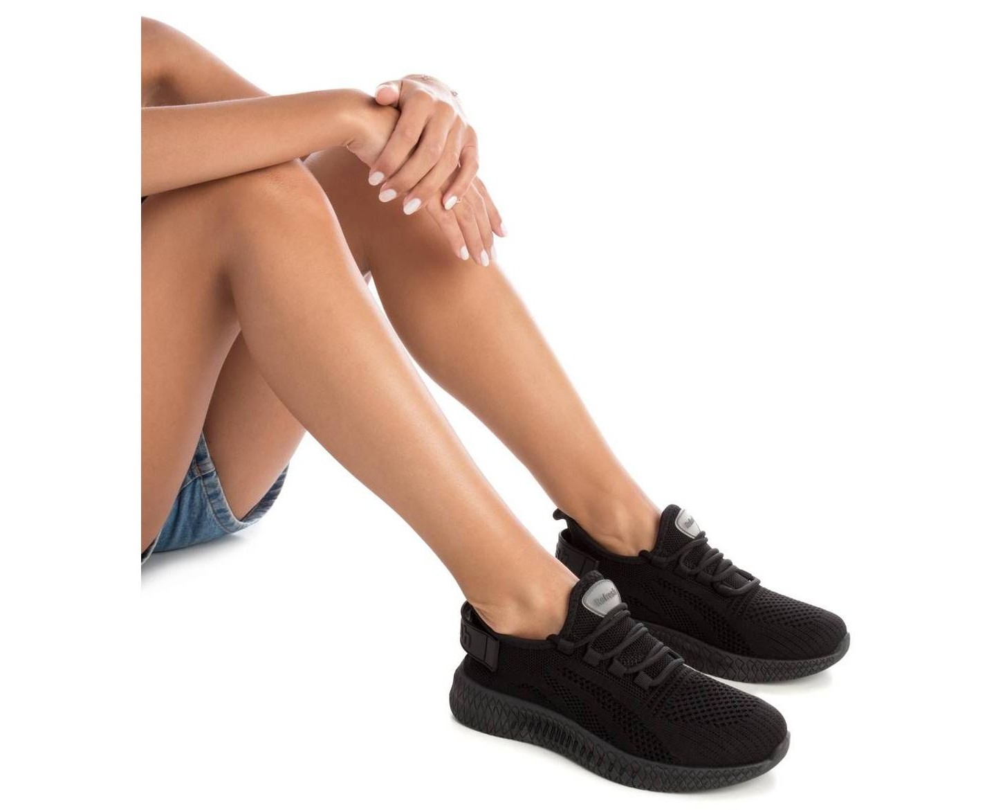 Женские кроссовки Refresh Shoes Refresh Lace-Up Sneakers 171608 - Black, цвет: Чёрный — фото 3