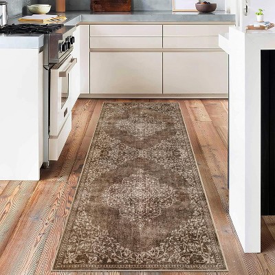Washable Area Rugs Stain Resistant Carpet for Living Room Bedroom Kitchen Bathroom with Non Slip Backing Home Decor Floor Decoration Mat