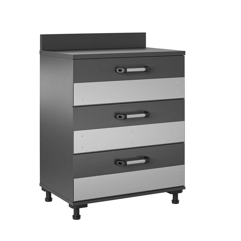 Boss 3 Drawer Storage Cabinet Gray - Room &#38; Joy, 4 of 7