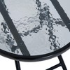 Resenkos Outdoor Folding Rocking Chair Patio Table Seating Set, 2 Rocking Chairs, 1 Side Table,Sling Mesh Fabric, Sponge, Steel Frame, - 4 of 4