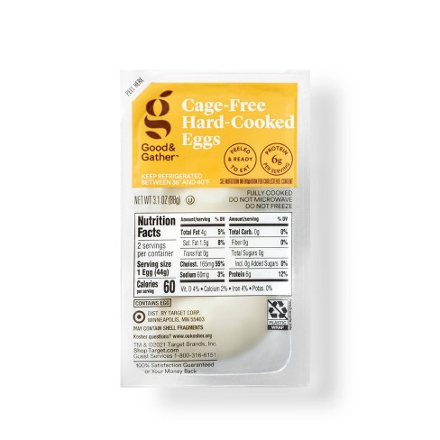 Cage-Free Hard Cooked Eggs - 2ct - Good & Gather™ - image 1 of 3