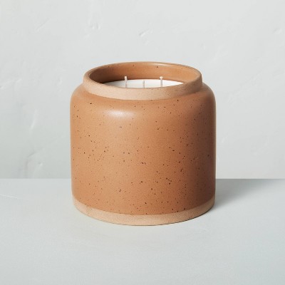 25oz Harvest Spice 3-Wick Speckled Ceramic Seasonal Candle - Hearth & Hand™ with Magnolia