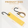 Unique Bargains PU Leather Camping Kitchen Bathroom Multi-Purpose Utility S Hooks - 2 of 4