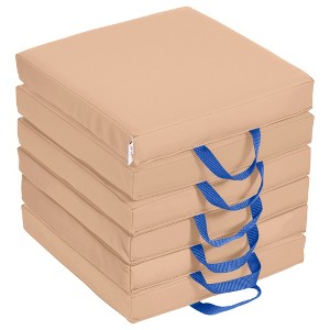 ECR4Kids SoftZone Floor Cushions, Square, 6-Piece - 1 of 4