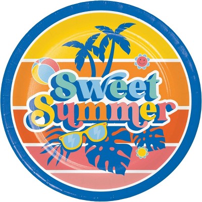 Creative Converting 9" Summer Vibes Paper Plates 24ct