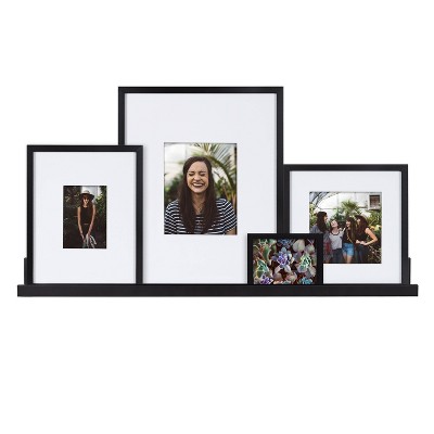 8 X 8 Matted To 4 X 4 Museum Wall Frame Black - Kate & Laurel All  Things Decor : Target