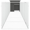 vidaXL Large Galvanized Steel Chicken Cage in Anthracite - 236.2"x35.8"x39.4" with Secure Gate and Extension Cage - 4 of 4