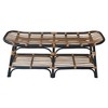 New Pacific Direct Damara Rattan Bench w/ Shelf - 2 of 4