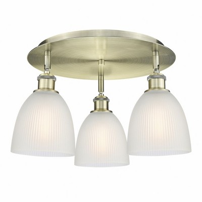 Castile - 3 Light Flush Mount In Industrial Style-9.5 Inches Tall and 17.75 Inches Wide