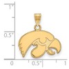 Black Bow Jewelry 14k Yellow Gold Iowa Hawkeyes NCAA Small Pendant - 2 of 3