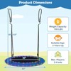 Costway 40'' Saucer Tree Swing 660 LBS for Kids Adults Outdoor with LED Lights Rainbow Color/Blue - 3 of 4