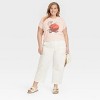 Women's Miller Eagle Short Sleeve Graphic Baby T-Shirt - Beige - 3 of 3