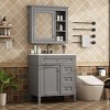 Surface Mount Medicine Cabinet,Vanity Mirror Cabinet,Bathroom Vanities And Medicine Cabinets,One Sink Bathroom Vanity,Shaving Cabinet-The Pop Home - image 2 of 4