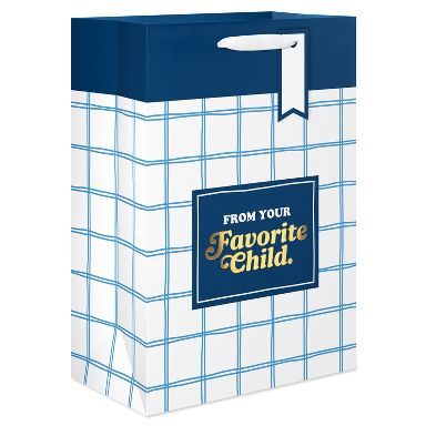 Medium Father's Day Gift Bag, Your Favorite Child 1 Bag 10"x7"