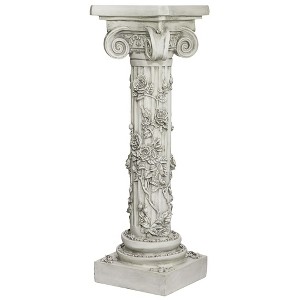 Design Toscano The Rose Garland Sculptural Pedestal - 1 of 4