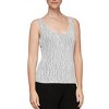 Women's Textured Mandarin Collar Twinset - Alex Evenings - 4 of 4