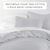 Cotton Duvet Cover Set & Insert 4PC Bundle, 300TC Sateen Vintage Washed Duvet Set with Down Alternative Comforter, All Season Bedding - Becky Cameron - 2 of 4