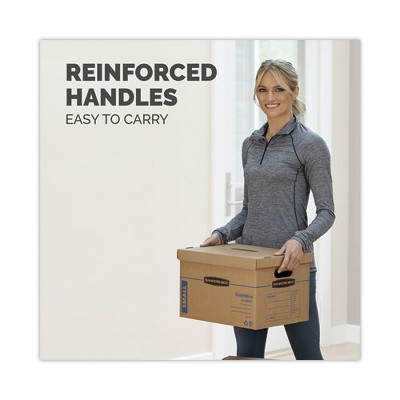 Medium Kraft Corrugated Cardboard Moving Box with Lift-Off Lid
