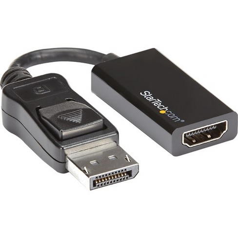 HDMI एडाप्टर के लिए StarTech.com DisplayPort - 4K 60 हर्ट्ज - आपके डीपी कंप्यूटर और एचडीएमआई टीवी या कंप्यूटर मॉनिटर (DP2HD4K60S) के लिए वीडियो कनवर्टर: लक्ष्य