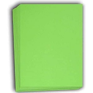 Hamilco Colored Cardstock Paper 11" x 17" Green Apple Color Card Stock Paper 50 Pack - 1 of 4