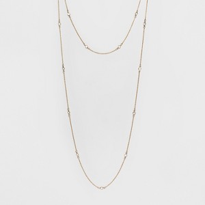 Choker and Long Layered with Crystal Stone Necklace - A New Day Gold, Women