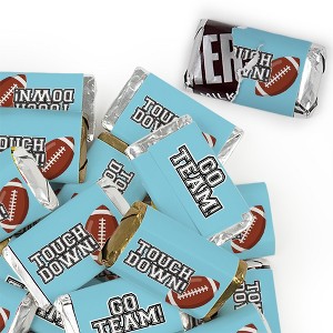 Football Party Candy Favors Hershey's Miniatures Chocolate by Just Candy - Touchdown - Choose Your Team Colors - 1 of 4