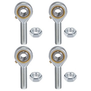 Unique Bargains Self-Lubricating Thread Steel Jam Nuts Rod End Bearings 4 Pcs - 1 of 4
