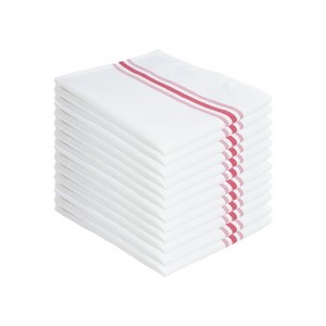Arkwright Bistro Napkins (12 Pack), Spun Polyester, 18x22 in., Striped Color Options - 1 of 4