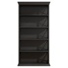 Resenkos Bookshelf, Bookcase Standing Shelf Unts,6-Tier Bookshelf, 70.87" Etagere Metal and Wood Bookcase for Home Office,Black - 3 of 4