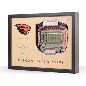 NCAA Oregon State Beavers 25-Layer StadiumViews 3D Wall Art