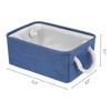 REGALWOVEN Cotton Collapsible Lightweight Sturdy Open Storage Bins 3 Pcs - 4 of 4