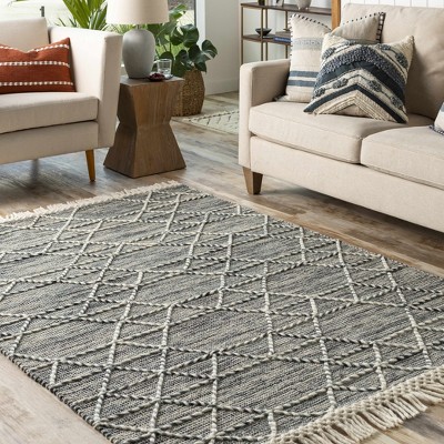 Hauteloom Rectangle Area Rug   Charcoal