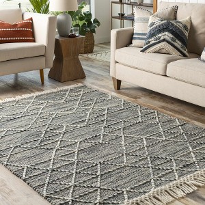 Hauteloom Rectangle Area Rug   Charcoal - 1 of 4