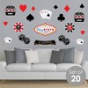 Big Dot of Happiness Las Vegas - Peel and Stick Casino Party Vinyl Wall Art Stickers - Wall Decals - Set of 20 - 2 of 4