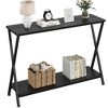 Jojoka Narrow Sofa Table, Entryway Console Table with Storage Shelf and Metal Frame,Behind Couch Table Industrial Hallway Table for Living Room,Foyer - 3 of 4