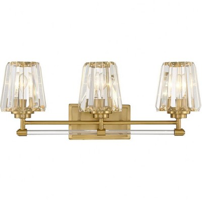 Savoy House Garnet 3 - Light Vanity in  Warm Brass